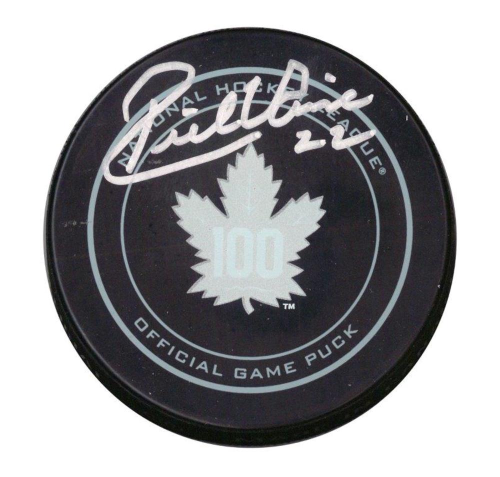 Rick Viave - Signed Puck Maple Leafs 100th Anniversary