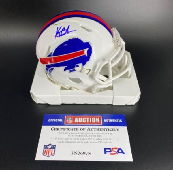 NFL - Bills Keon Coleman Signed Mini Helmet