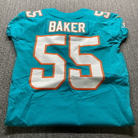 NFL - Dolphins  Jerome Baker  Game Issued Jersey Size 44