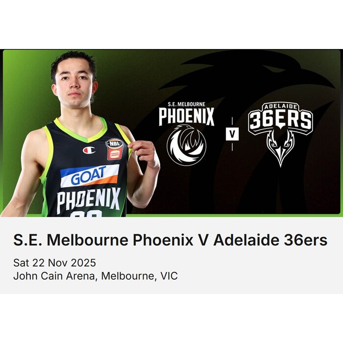Photo of S.E. Melbourne Phoenix v Adelaide 36ers Platinum Box Experience