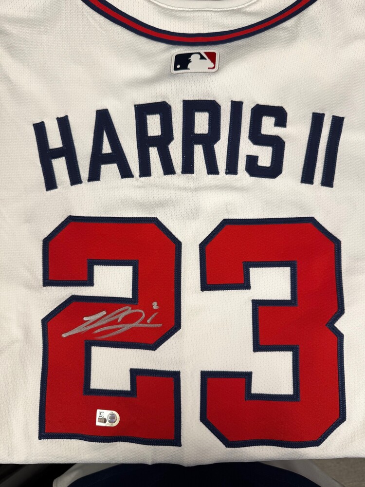 MLB ブレーブス　マイケルハリス2世　サイン　ユニフォーム　メジャー Michael Harris II Autographed Braves Authentic Jersey | MLB Auctions