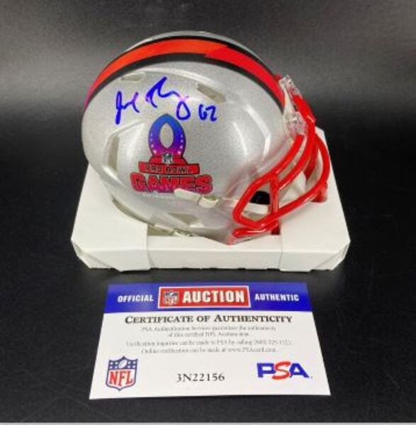 NFL - Bears Joe Thuney Signed Pro Bowl Games Mini Helmet