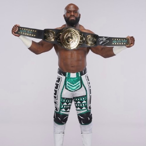 Apollo Crews SIGNED Intercontinental Championship Replica Title
