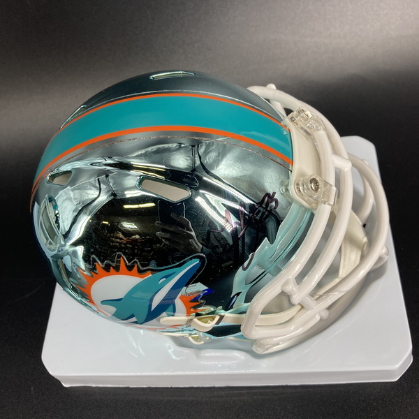 NFL - Dolphins Minkah Fitzpatrick Signed Chrome Mini Helmet
