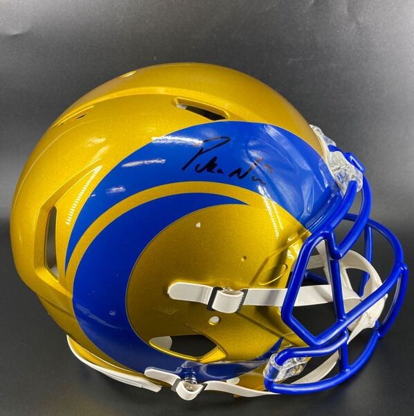 NFL - Rams Puka Nacua Signed Authentic Flash Speed Helmet