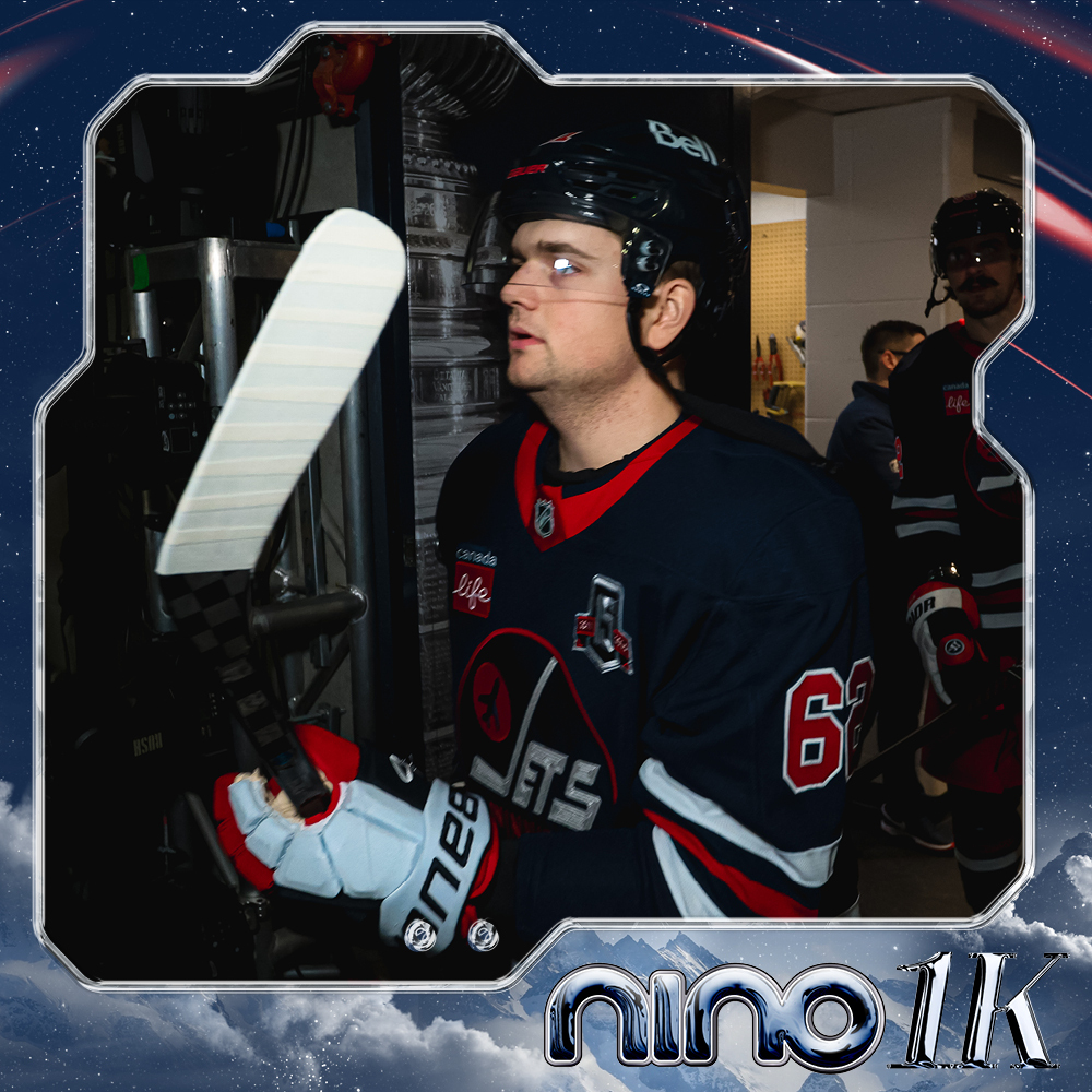 Cole Perfetti #91 Warmup Worn Nino Niederreiter Commemorative Jersey