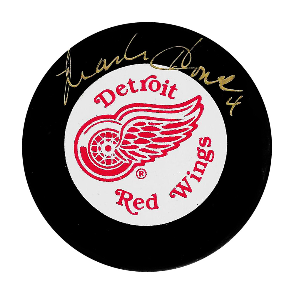 Mark Howe Autographed Detroit Red Wings Puck