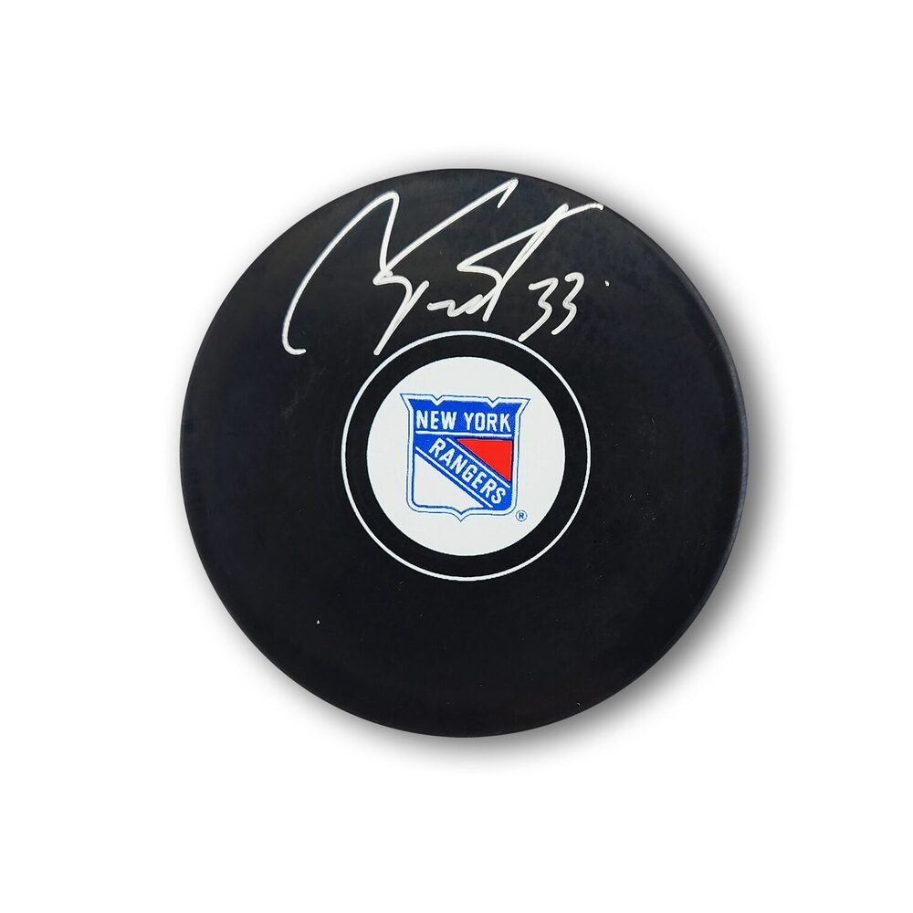 Cam Talbot Autographed New York Rangers Hockey Puck