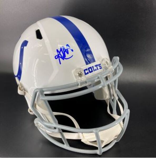 NFL - Colts Adonai Mitchell Signed Replica Speed Helmet