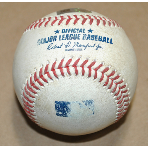 Game-Used Baseball - 2020 NLCS Game 7 - Atlanta Braves vs. Los Angeles Dodgers - Batter: A.J. Pollock, Pitcher: Ian Anderson, Single to LF, Bot 2