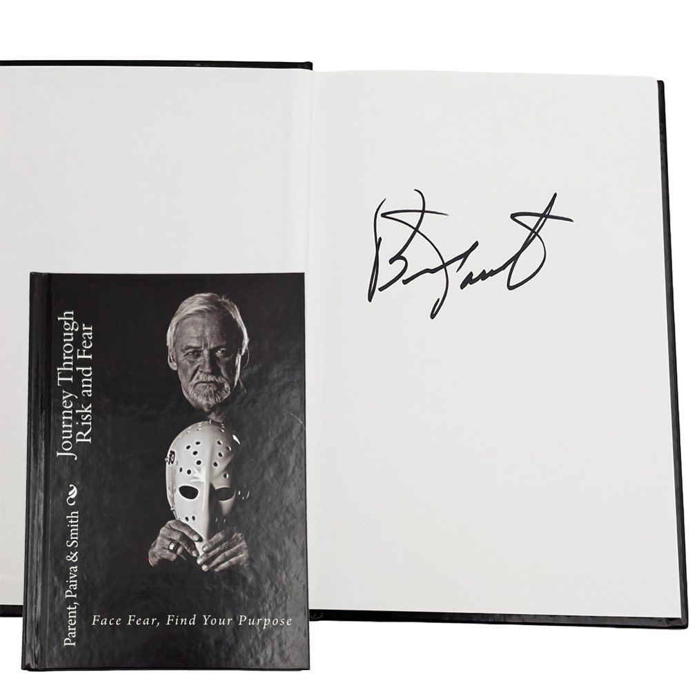 Bernie Parent Autographed 'Journey Through Risk And Fear' Hardcover Book