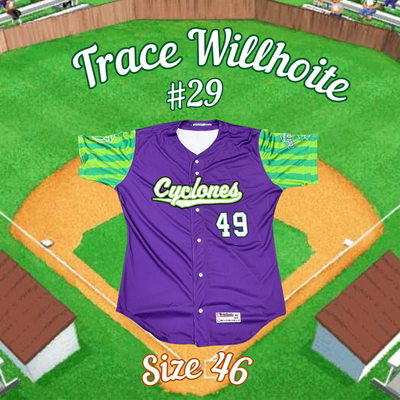 #29 Trace Willhoite Game Used Backyard Baseball Jersey (Size 46)