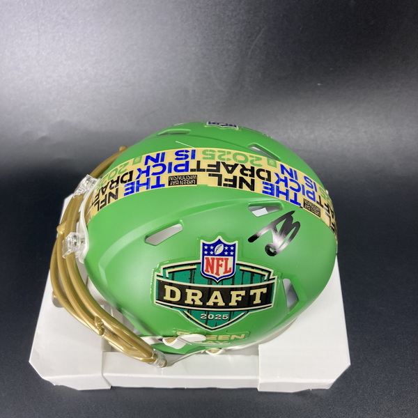 NFL - Lions Jack Bech Signed NFL Draft Mini Helmet