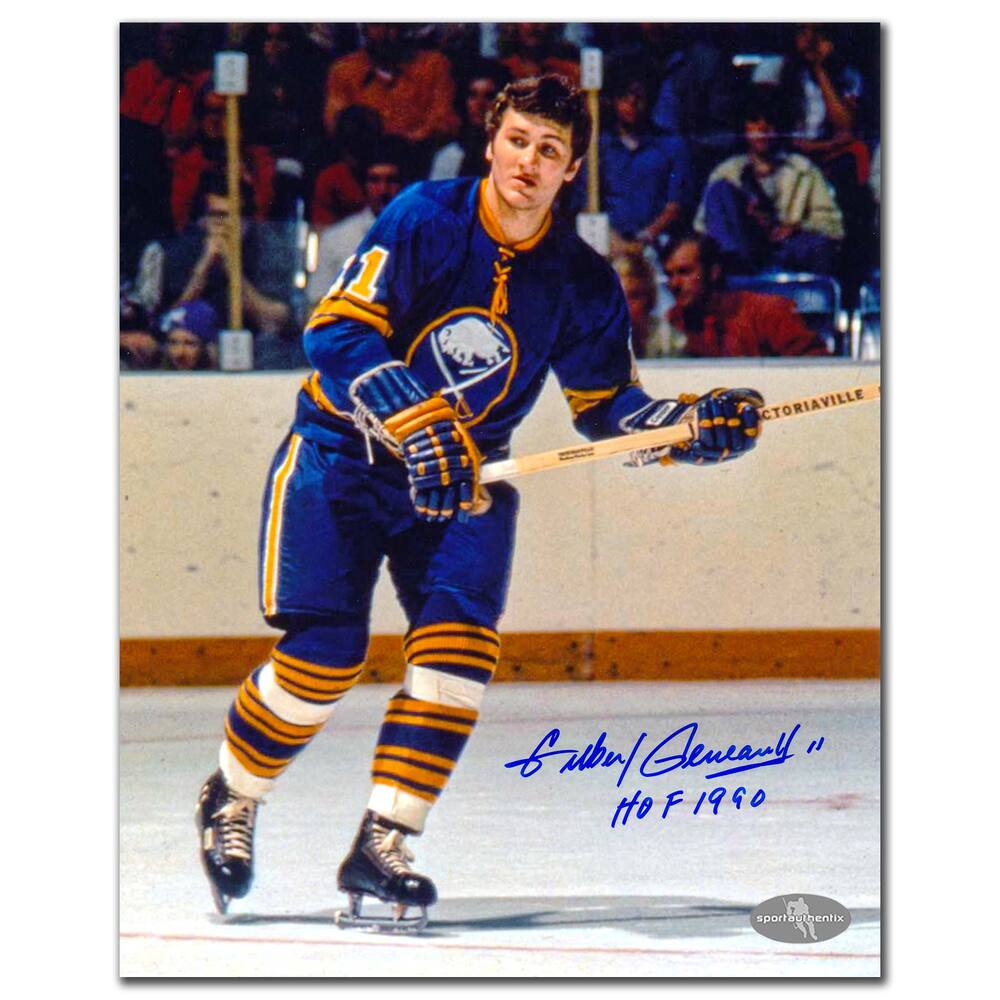 Gilbert Perreault Buffalo Sabres ACTION Autographed 8x10