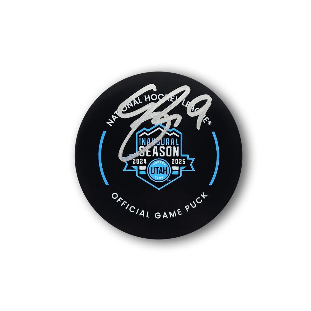 Clayton Keller Autographed Utah Hockey Club Official Hockey Puck