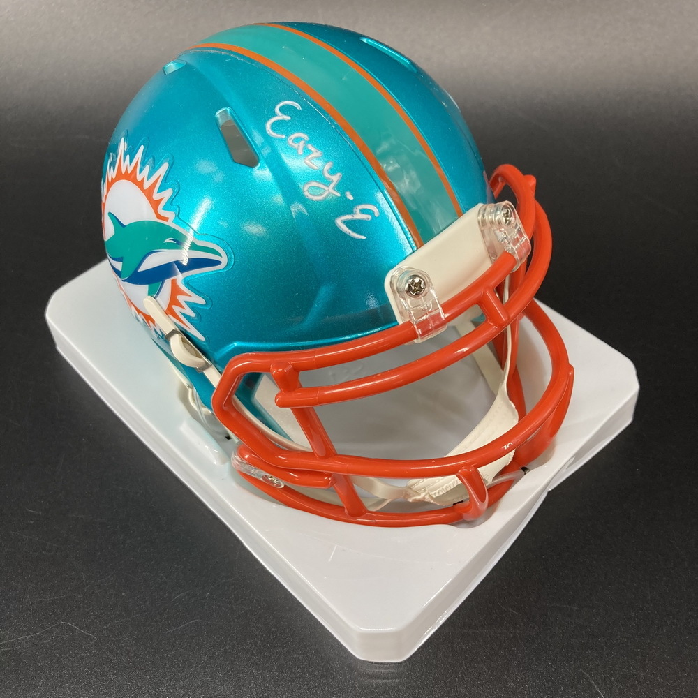 NFL Dolphins Erik Ezukanma signed Mini Helmet signed ""EazyE