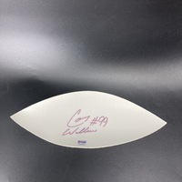 NFL - Lions Corey Williams Signed White Panel