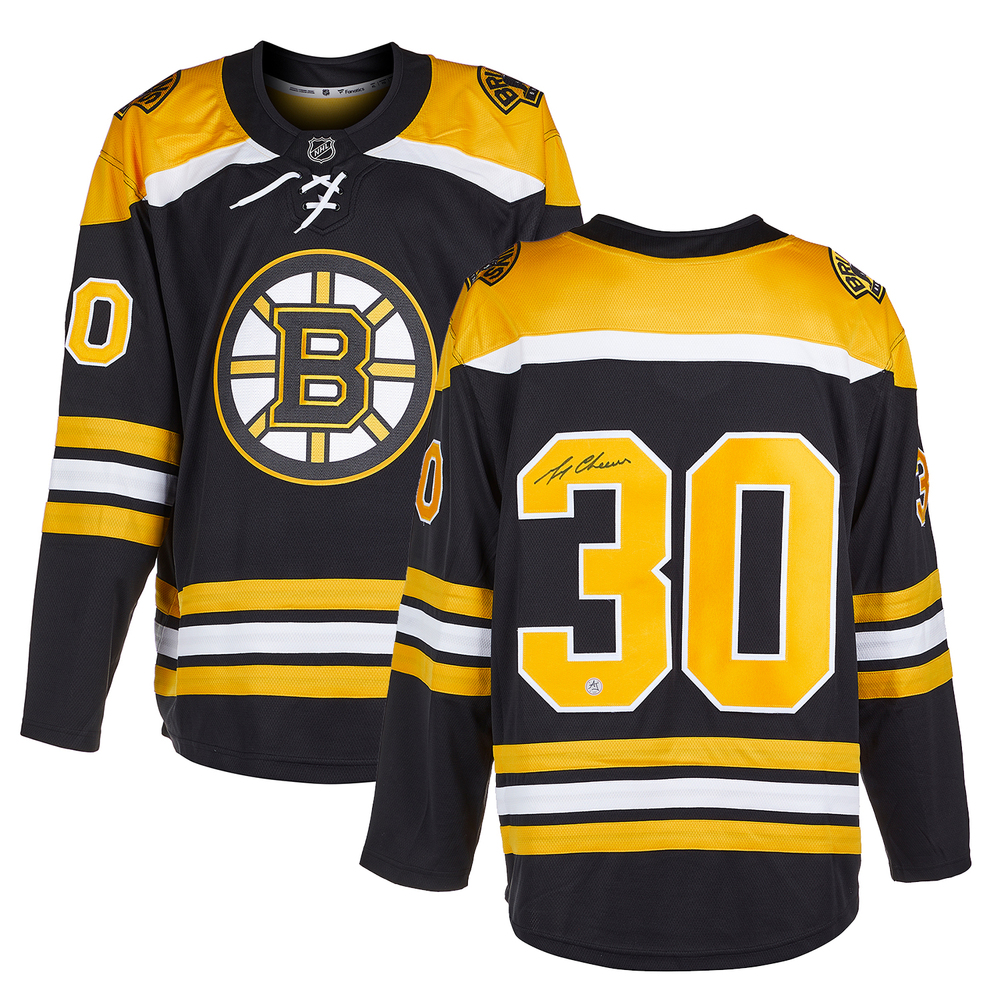 Gerry Cheevers Autographed Boston Bruins Fanatics Breakaway Jersey