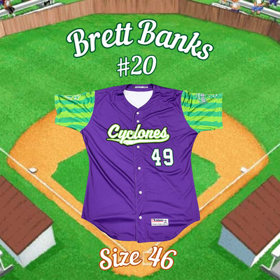 #20 Brett Banks Backyard Baseball Jersey (Size 46)