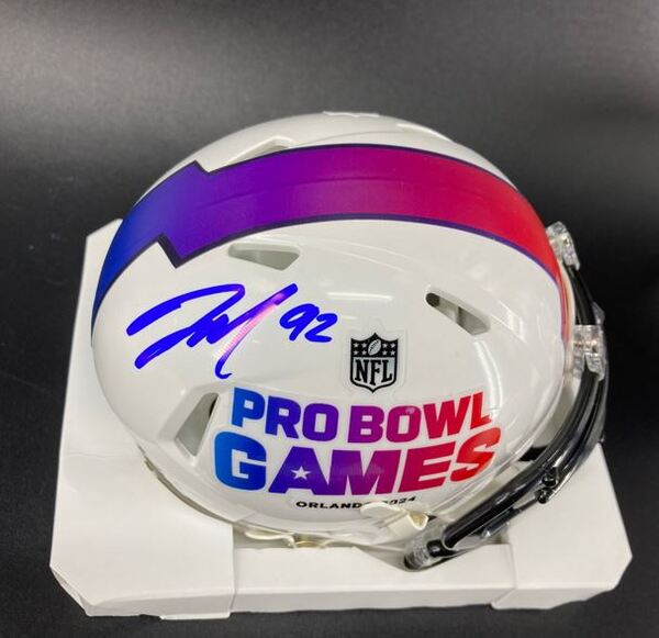 NFL - Ravens Justin Madubuike Signed Pro Bowl Games Mini Helmet