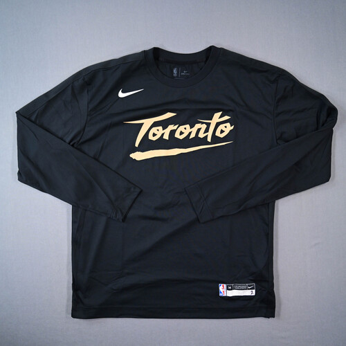 Image of Harris, Jalen - Toronto Raptors - Game-Issued City Edition Long-Sleeved Shooting Shirt - 2020-21 NBA Season