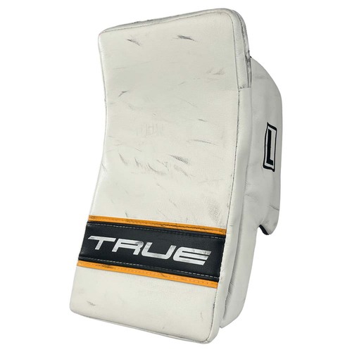 Photo of 25-26 Game-Used TRUE Goalie Blocker - Jeremy Swayman 