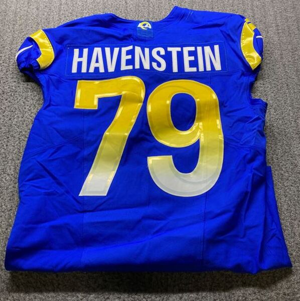 Crucial Catch - Rams Rob Havenstein Game Worn Jersey (10/06/2024) Size 4...