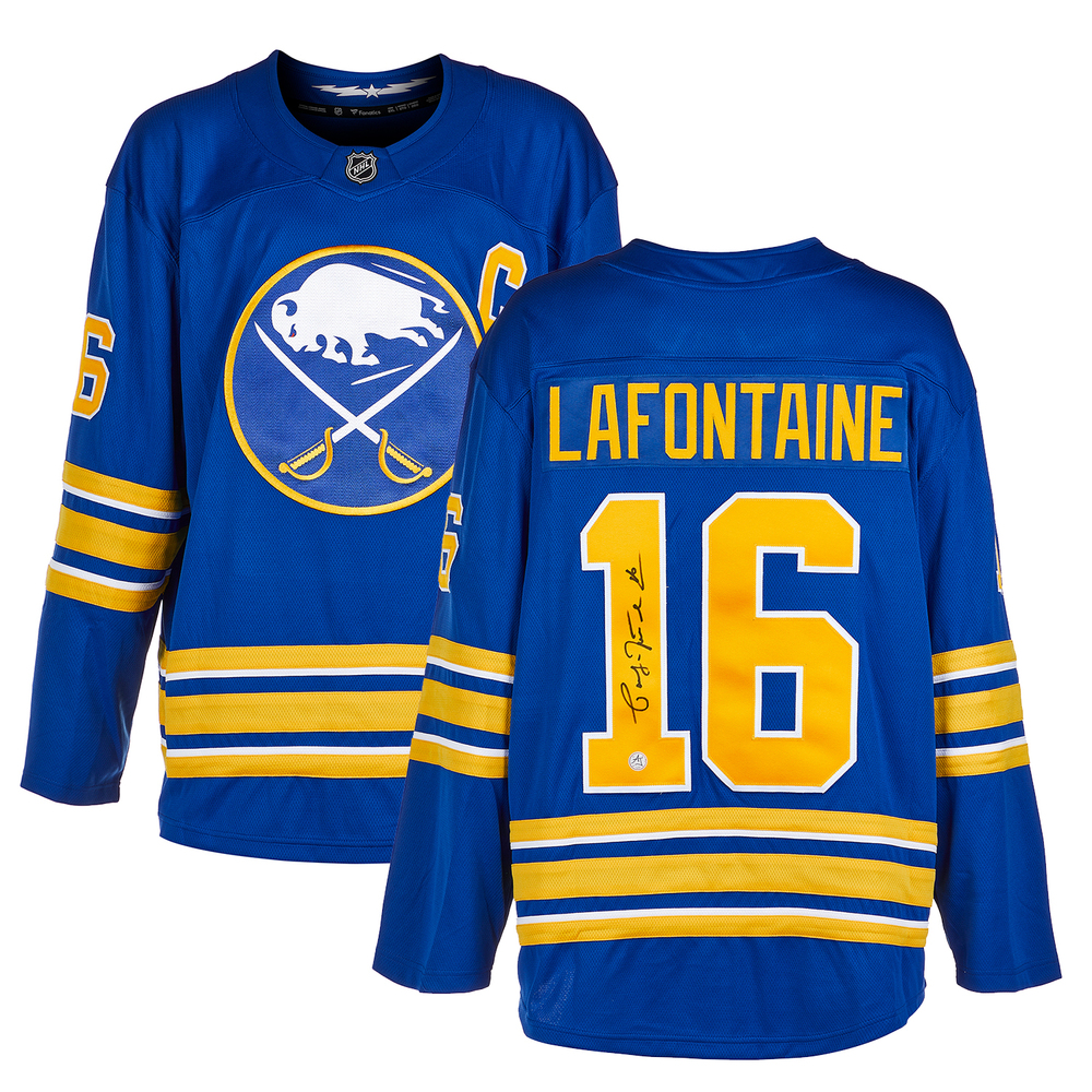 Pat LaFontaine Autographed Buffalo Sabres Fanatics Breakaway Jersey