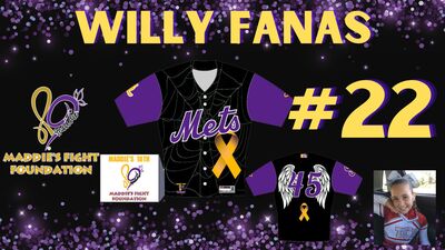 Maddie's Fight Night Jersey #22 Willy Fanas
