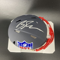 NFL - Chargers Brendan Rice Signed Blue Shield Mini Helmet