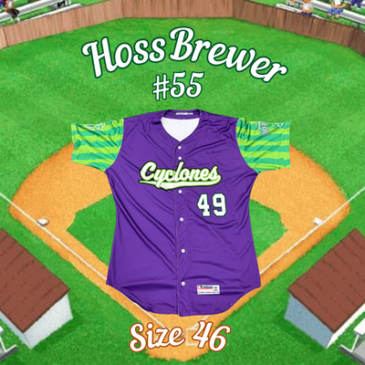 #55 Hoss Brewer Backyard Baseball Jersey (Size 46)