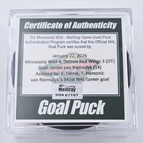 Image of van Riemsdyk, James - Minnesota Wild - January 22, 2026 at Minnesota Wild (Wild's 25th Anniversary Logo)