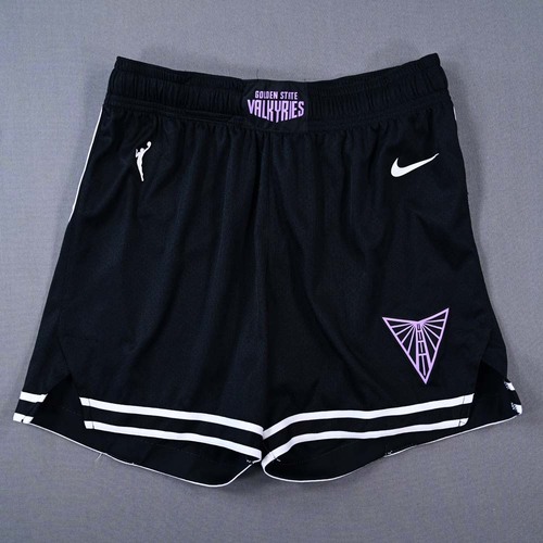 Image of Chen, Kaitlyn - Golden State Valkyries - Black Explorer Edition Shorts - Worn 9/17/2025 - 2025 WNBA Season
