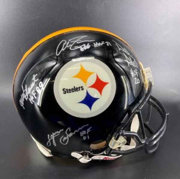 HOF - Steelers Multi Sign Authentic Proline Helmet Signed By Steelers Ha...