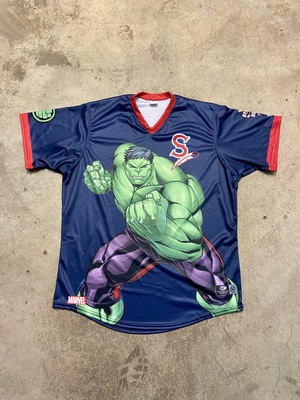 #11 Braiden Ward (Size L) - Signed & Game Worn Marvel Hulk Jersey