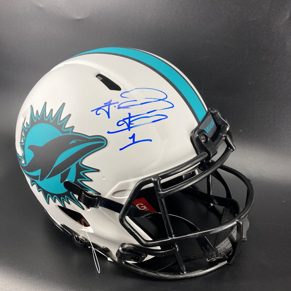 NFL - Dolphins Tua Tagovailoa Signed Authentic Lunar Eclipse Speed Helmet