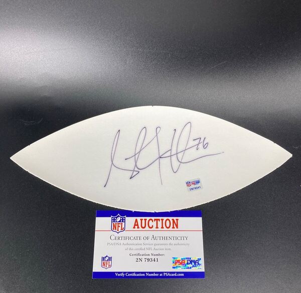 NFL - Vikings Steve Hutchinson Signed White Panel