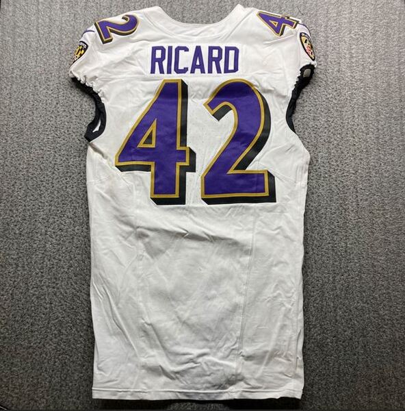 Crucial Catch - Ravens Patrick Ricard Game Worn Jersey (10/30/2025) Size 42
