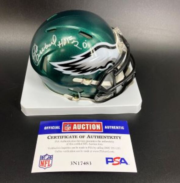 HOF - Eagles Harold Carmichael Signed Mini Helmet