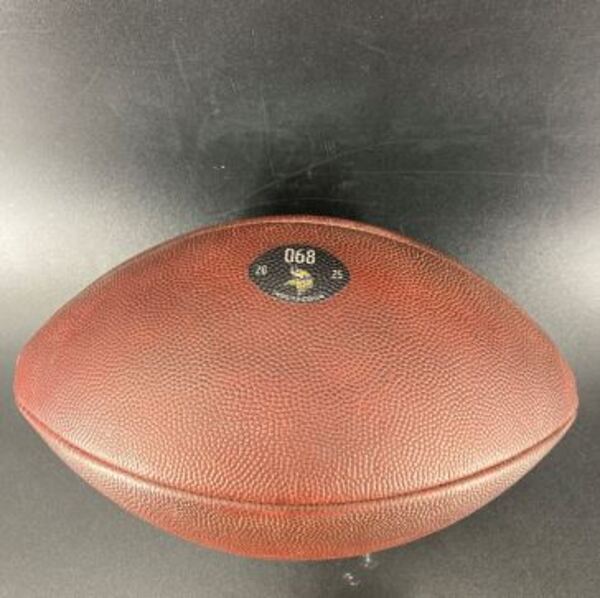 NFL - Vikings Game Used Football (2025 Season) Numbered 068 Next Gen Sta...
