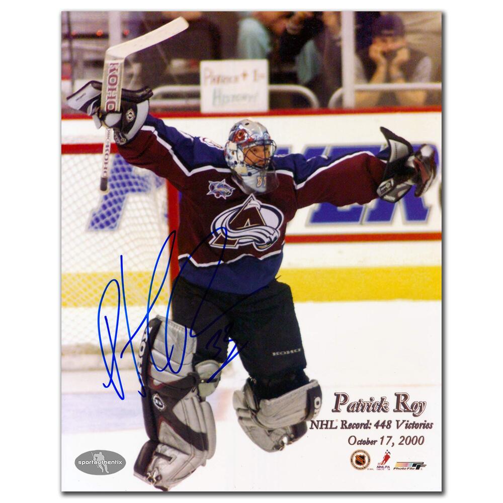 Patrick Roy Colorado Avalanche Autographed 8x10