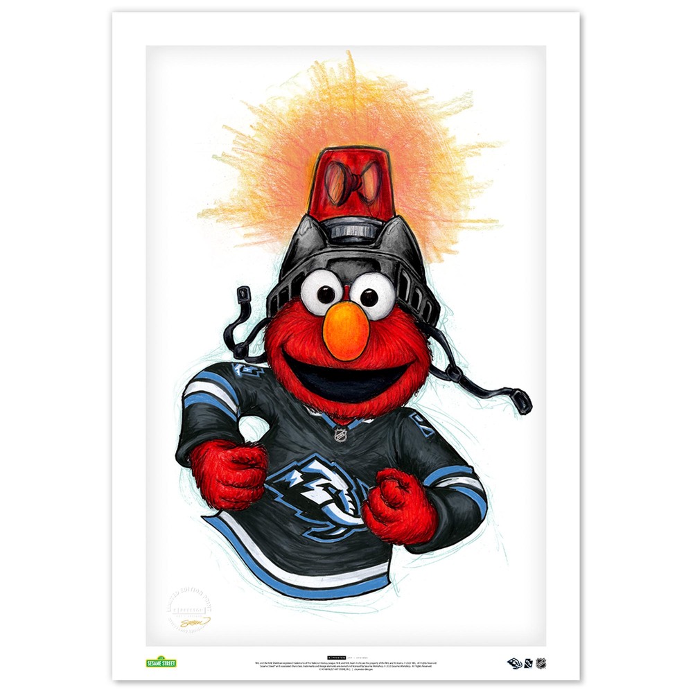 Elmo Loves Goals! x Utah Hockey Club Limited Edition Print by S. Preston
