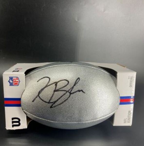 NFL - 49ers Kaelon Black Signed Silver Composite Football