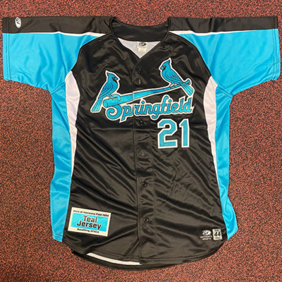 #21 - Bryan Torres - INF - Size 44 - Springfield Cardinals Teal Jersey