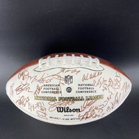 NFL - Patriots Multi Signed Panel Ball With Patriots Logo Signed By Over...