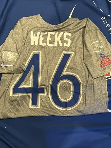 Pro Bowl Games - Niners Jon Weeks Practice Worn Shirt - Worn 2.2.26