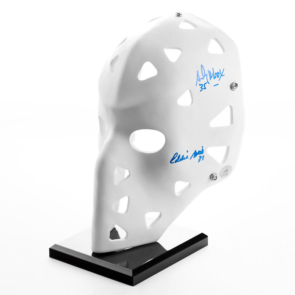 Edmonton Oilers Expansion Era 4 Goalies Signed Throwback Goalie Mask