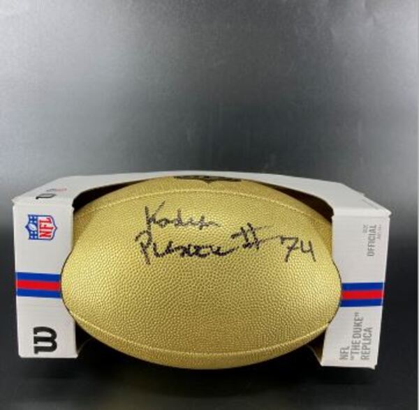 NFL - Dolphins Kadyn Proctor Signed Gold Composite Football