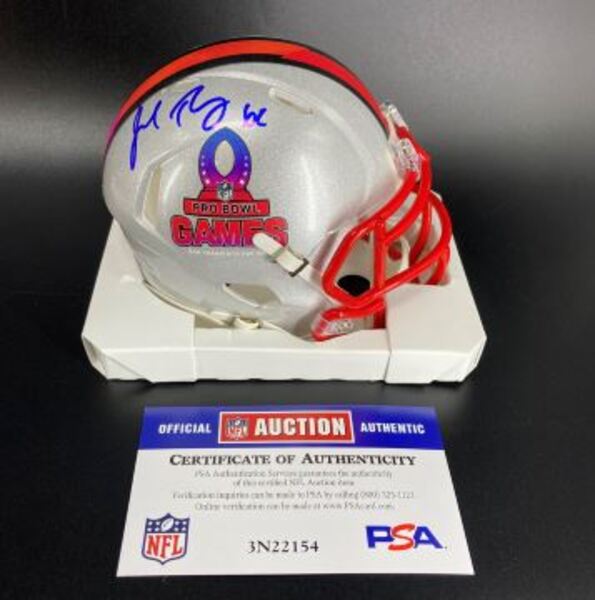NFL - Bears Joe Thuney Signed Pro Bowl Games Mini Helmet