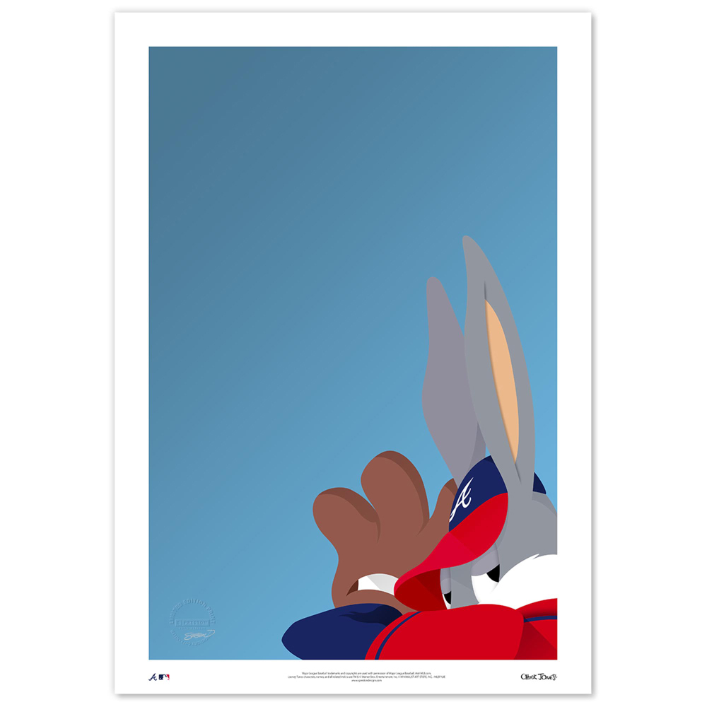Bugs Bunny - Atlanta Braves - Limited Edition Print of 100 by Artist S ...